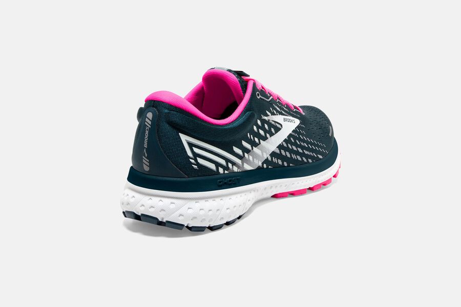 Brooks Ghost 13 Road Running Shoes - Womens - Navy/Pink - OP2390574